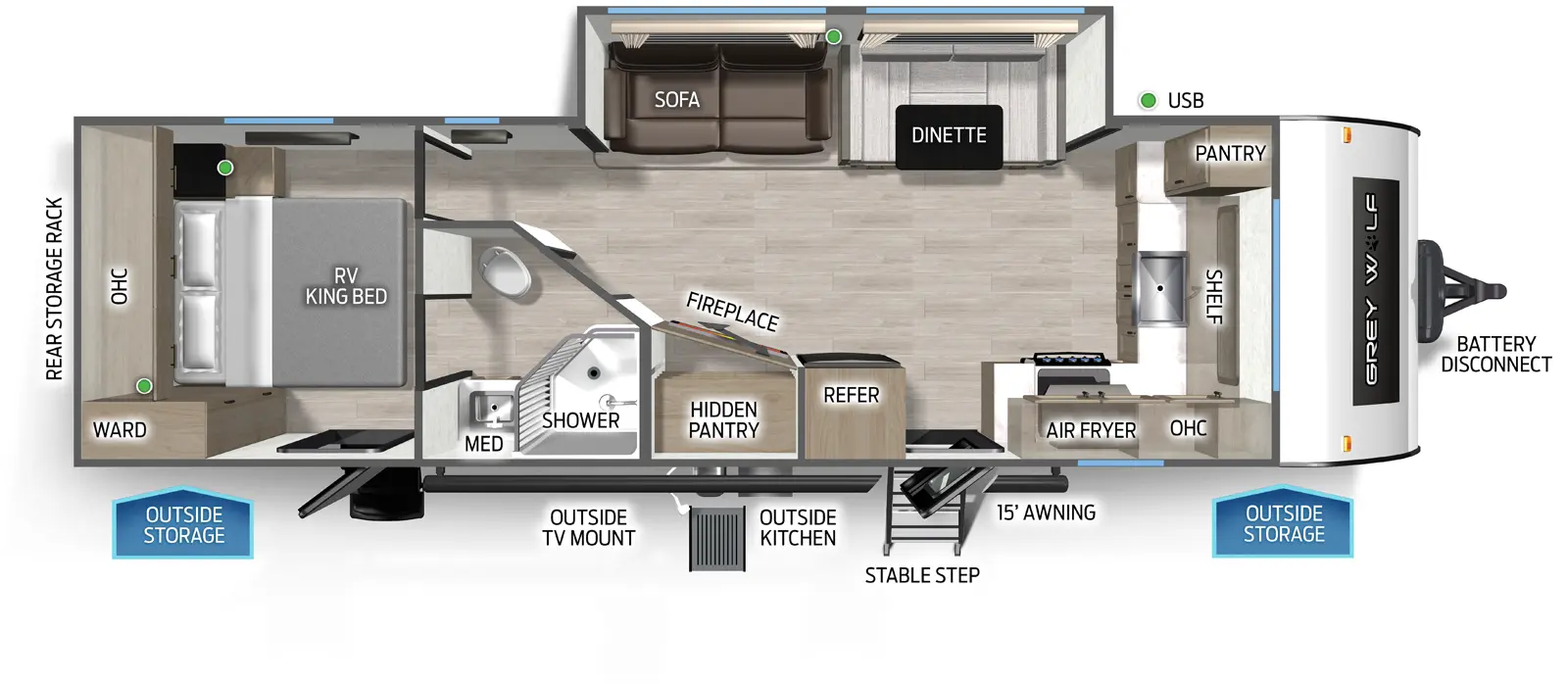 Cherokee Black Label 27GHBL Floorplan